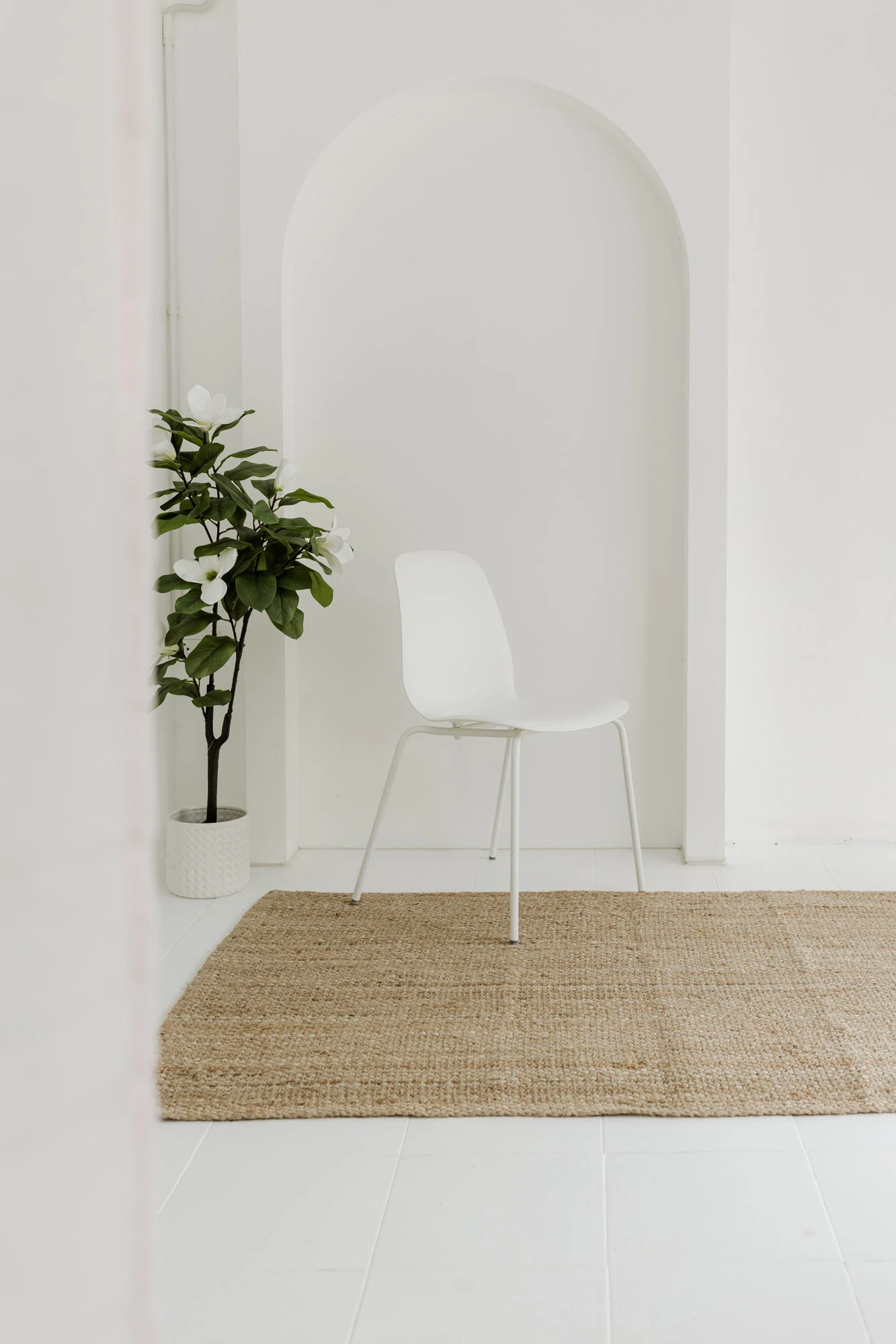 Editorial fashion shoot highlighting modern clothing within an elegant aesthetic space